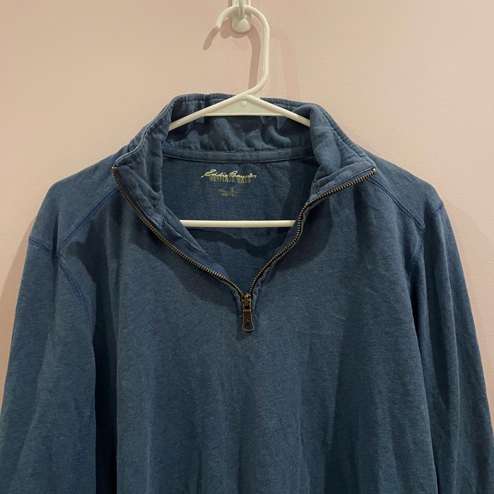 VINTAGE BLUE QUARTER ZIP!